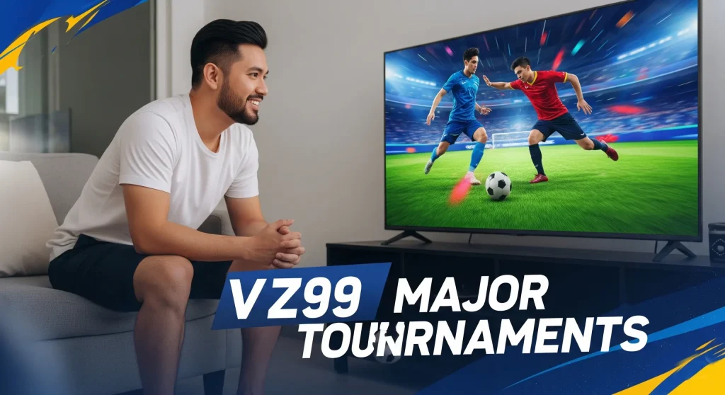 Hình ảnh logo các giải đấu lớn, trong đó nổi bật là Ngoại Hạng Anh.